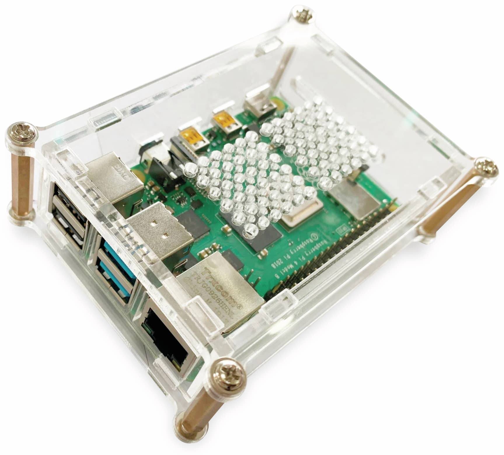 Symbolbild für Joy-it rb-casep4+01 SBC-Gehäuse Passend für (Entwicklungskits): Raspberry Pi® Transparent