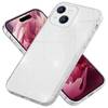Glitzer Hülle für iPhone 15 Plus Hybrid Bling Case Silikon Handyhülle Tasche TPU Silber