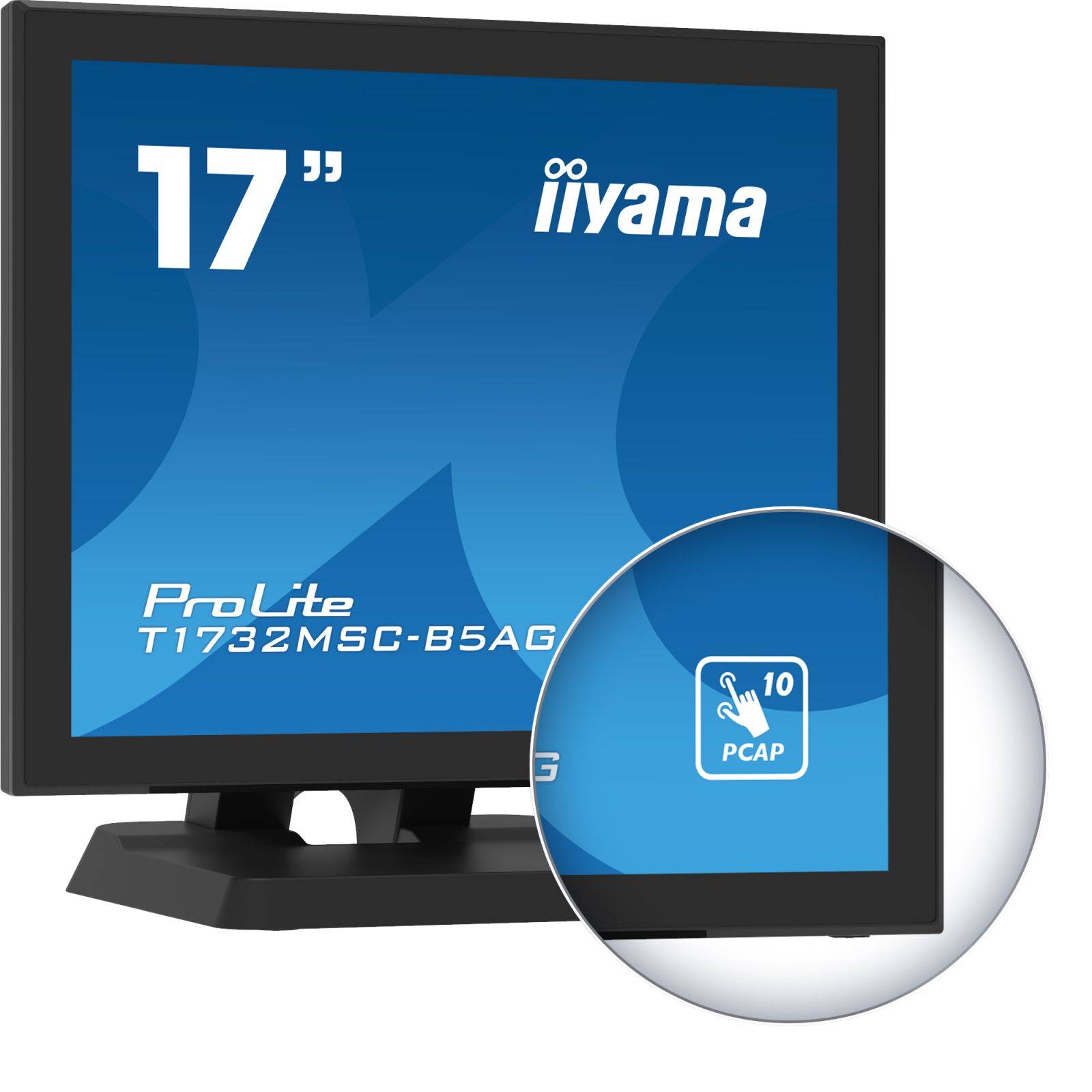 Iiyama ProLite T1732MSC Touchscreen-Monitor EEK E (A - G) 43.2 cm (17 Zoll) 1280 x 1024 Pixel 5:4 5 ms DisplayPort, HDMI-3