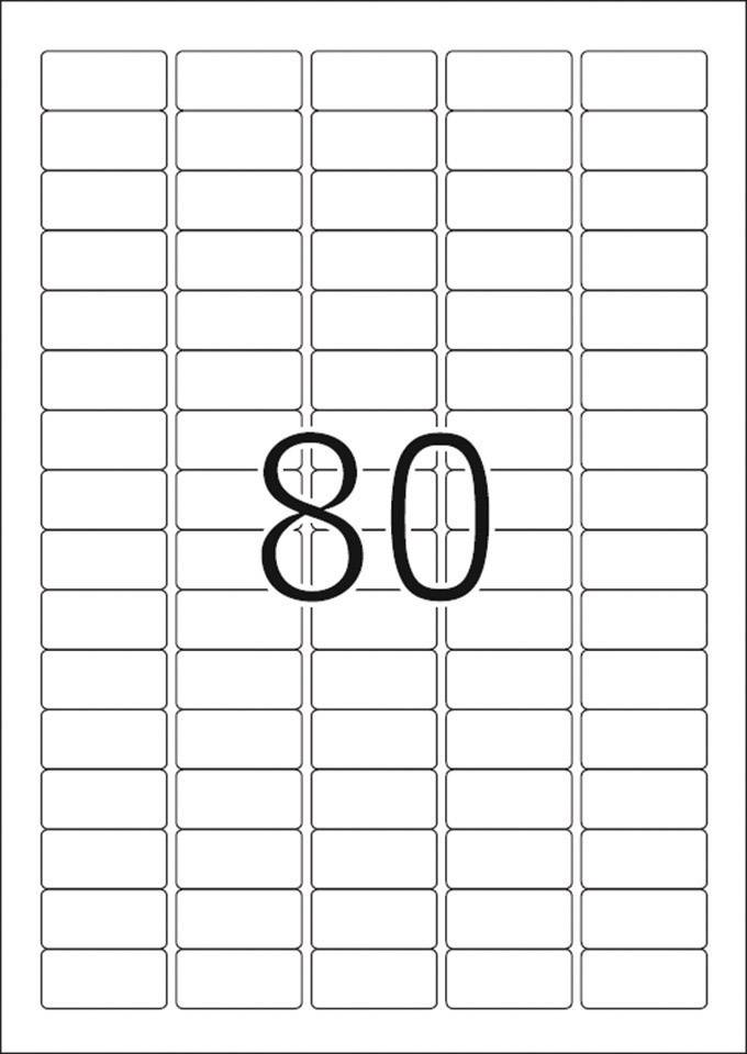 Herma 10003 Universal-Etiketten 35.6 x 16.9 mm Papier Weiß 2000 St. Wiederablösbar Tintenstrahldrucker, Laserdrucker, Fa-5