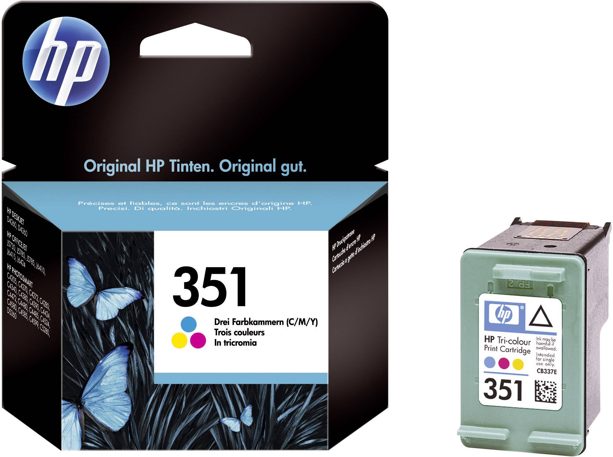 HP 351 Farbe (Cyan, Magenta, Gelb) Tintenpatrone