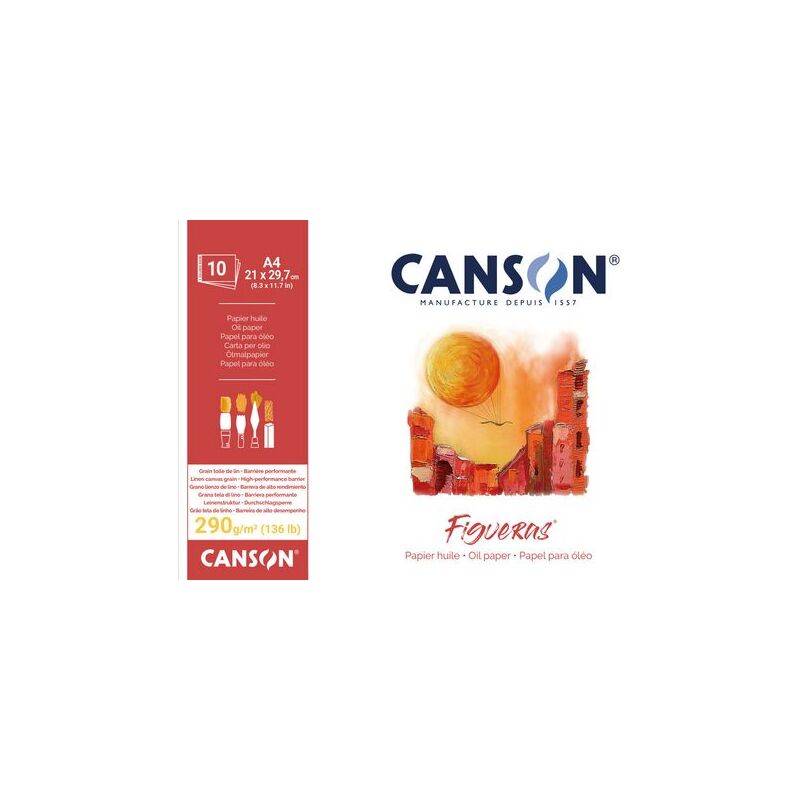 CANSON Zeichenpapierblock "Figueras", 420 x 594 mm, 290 g/qm-0