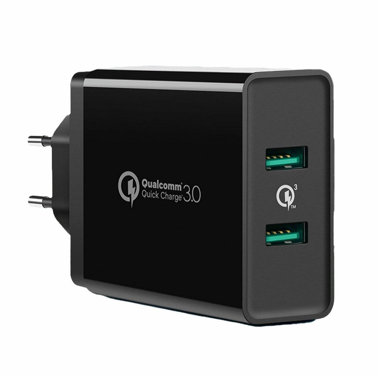 Ugreen Wandladegerät 2xUSB-A 36W QC3.0 schwarz (CD161)-0