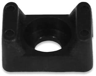 Montagesockel für Kabelbinder 5 mm - PA 6.6, schwarz - emico-0