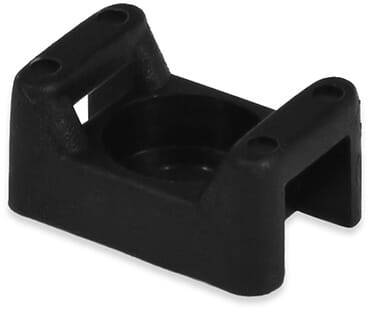 Montagesockel für Kabelbinder 5 mm - PA 6.6, schwarz - emico-1