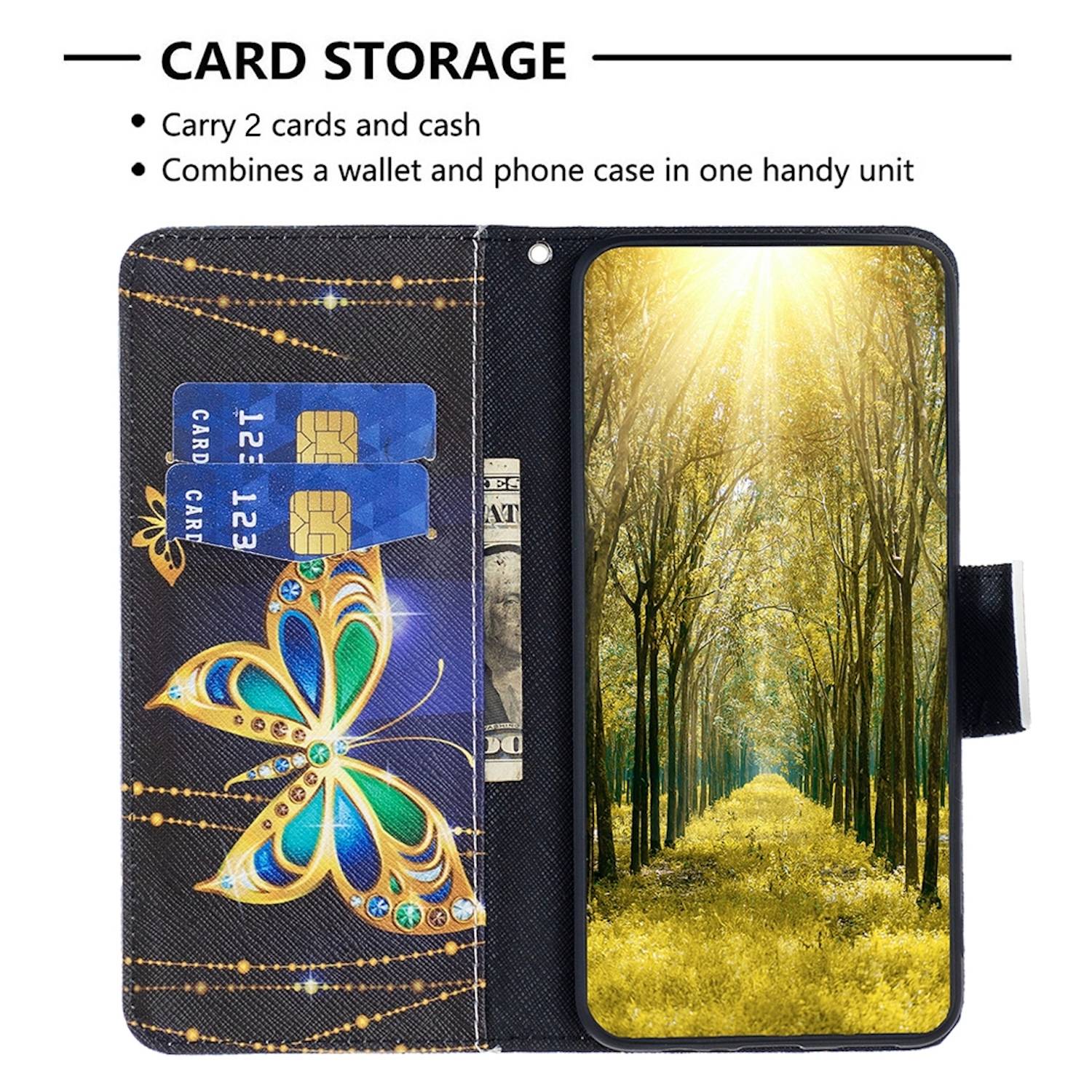 Für Samsung Galaxy S24 Kunst-Leder Book Handy Tasche Motiv 4 Hülle Etuis Schutz-1