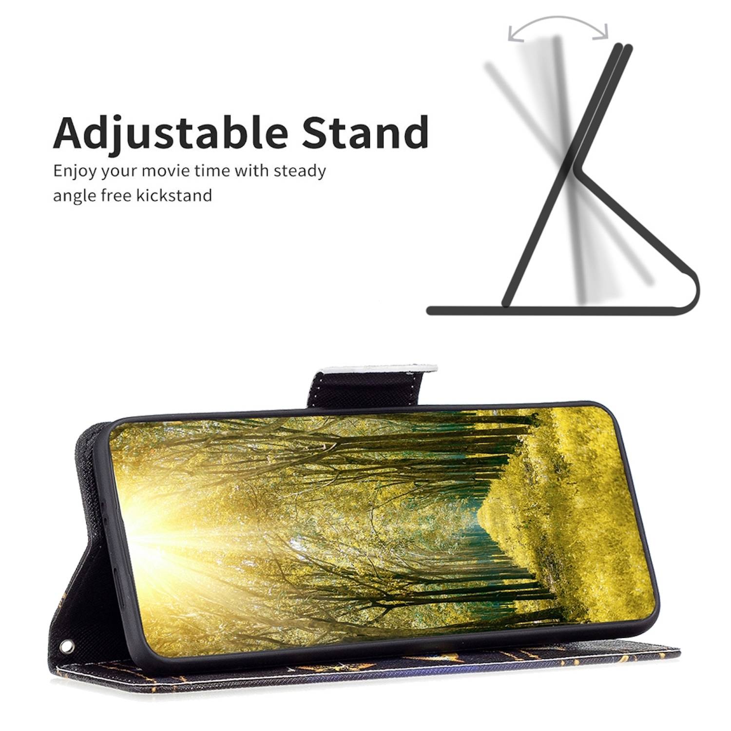 Für Samsung Galaxy S24 Kunst-Leder Book Handy Tasche Motiv 4 Hülle Etuis Schutz-2