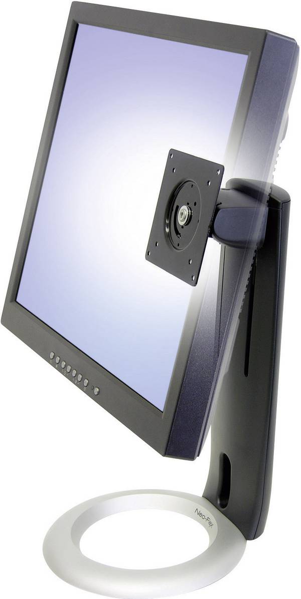 Ergotron Neo-Flex®  Monitor-Standfuß 1 Display(s) 30,5 cm (12") - 61 cm (24") Schwarz, Silber Höhenverstellbar, Neigbar, Schwenkbar, Rotierbar