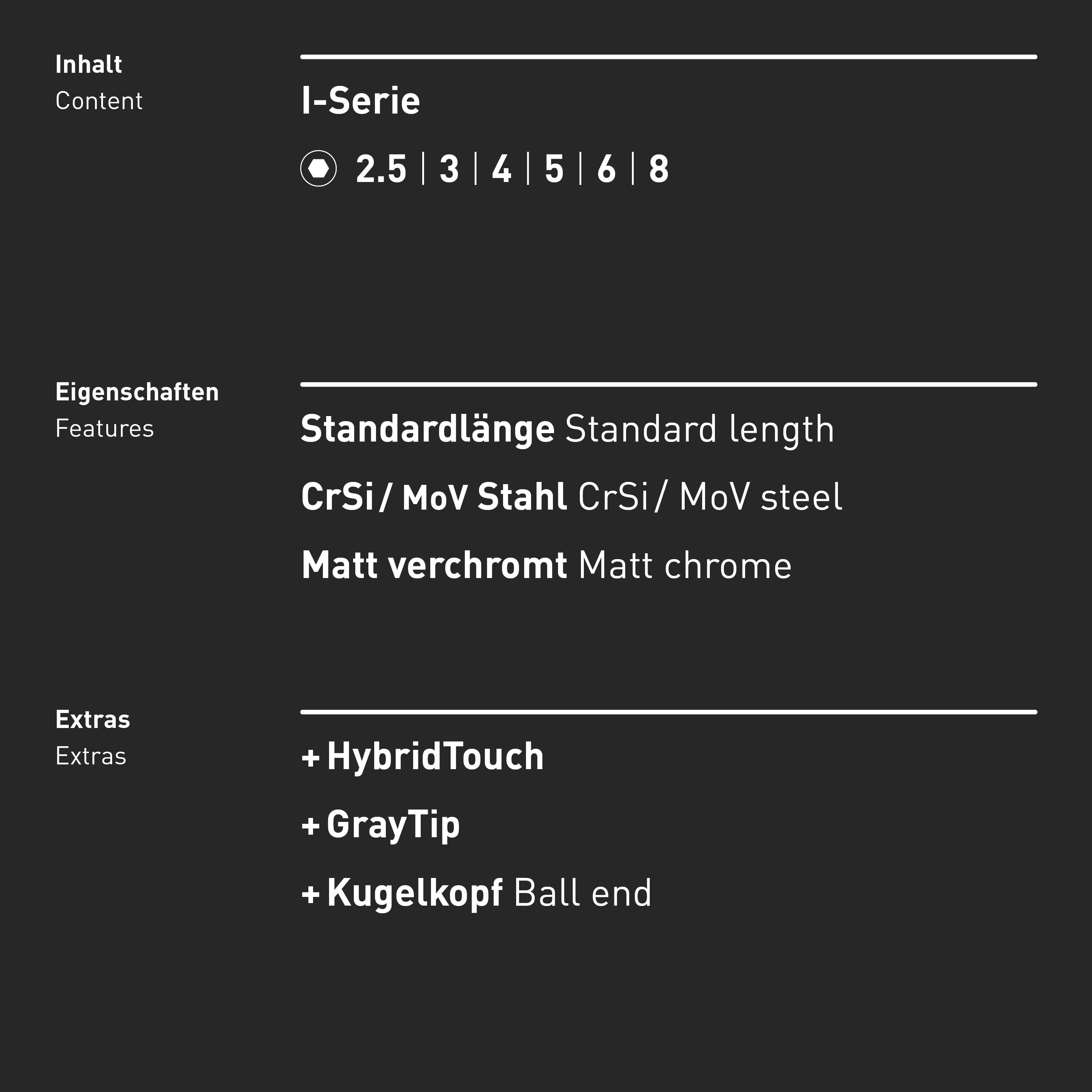 INBUS® 79863 Schraubendreher Set 6tlg, 2.5–8mm, mit Kugelkopf & HybridTouch - Made in Germany-3