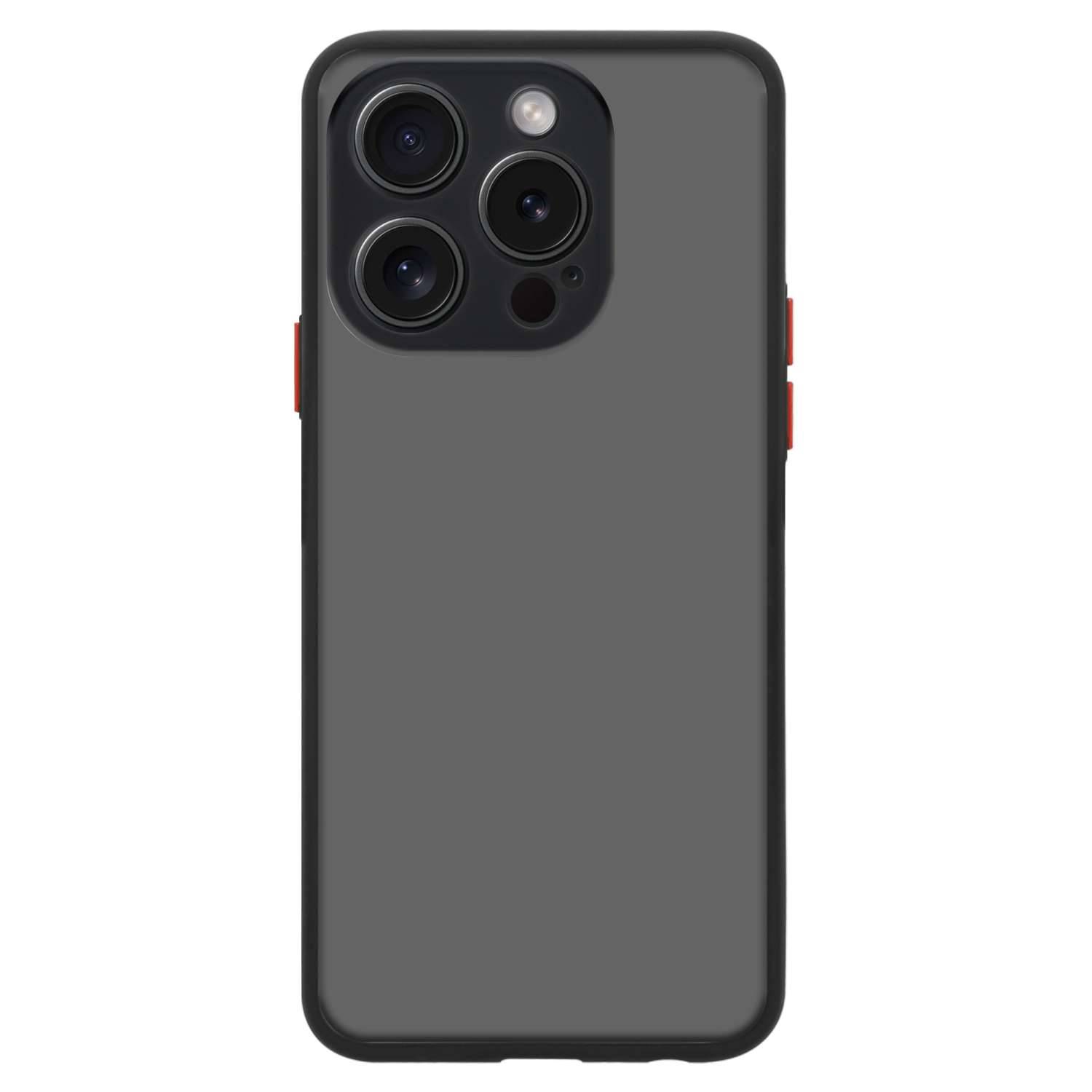 Cadorabo Hülle für Apple iPhone 15 PRO Schutz Hülle in Schwarz Handyhülle Hybrid Schutzhülle Etui TPU Silikon-1