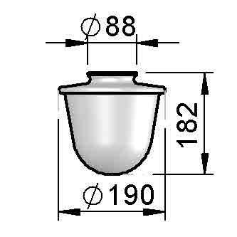 Albert Leuchten Ersatzglas G 145 90210145