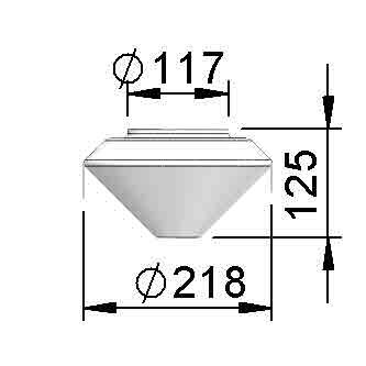 Albert Leuchten Ersatzglas G132 90210132