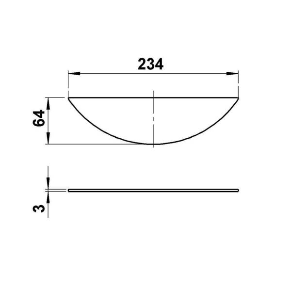 Albert Leuchten Ersatzglas G 438 90220438