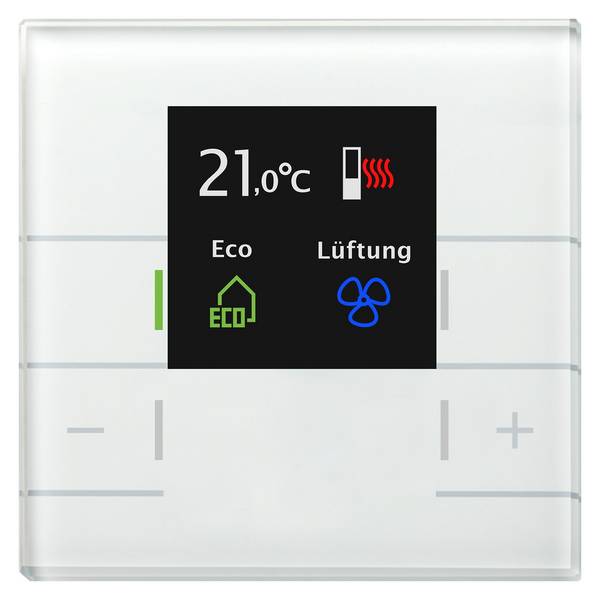 MDT technologies Raumtemperaturregler Glas Smart mit Farbdisplay weiß