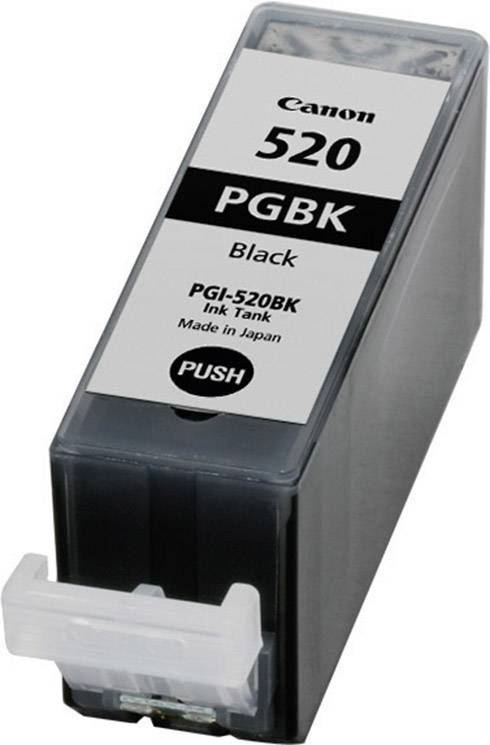 Schwarze Tintenpatrone für Canon-Drucker, Modell PGI-520BK. Enthält PGBK-Tinte, hergestellt in Japan.