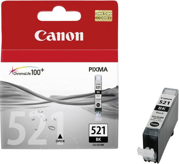 Canon Druckerpatrone CLI-521 BK Original  Photo Schwarz 2933B001
