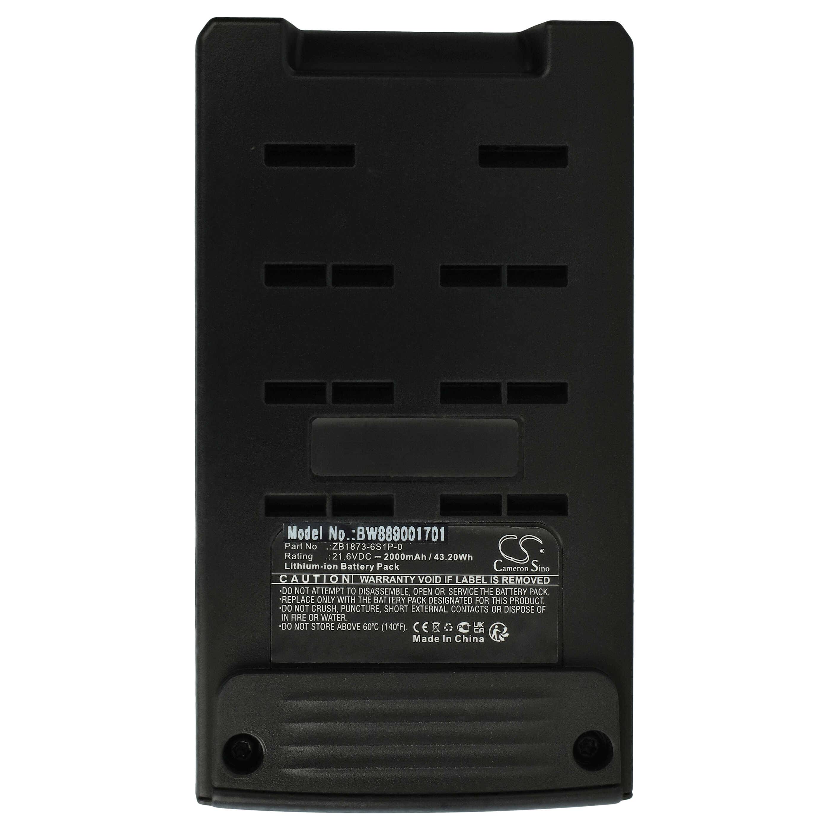 vhbw Akku kompatibel mit Tineco PURE ONE S12 | S12 PRO Staubsauger (2000 mAh, 21,6 V, Li-Ion)-0