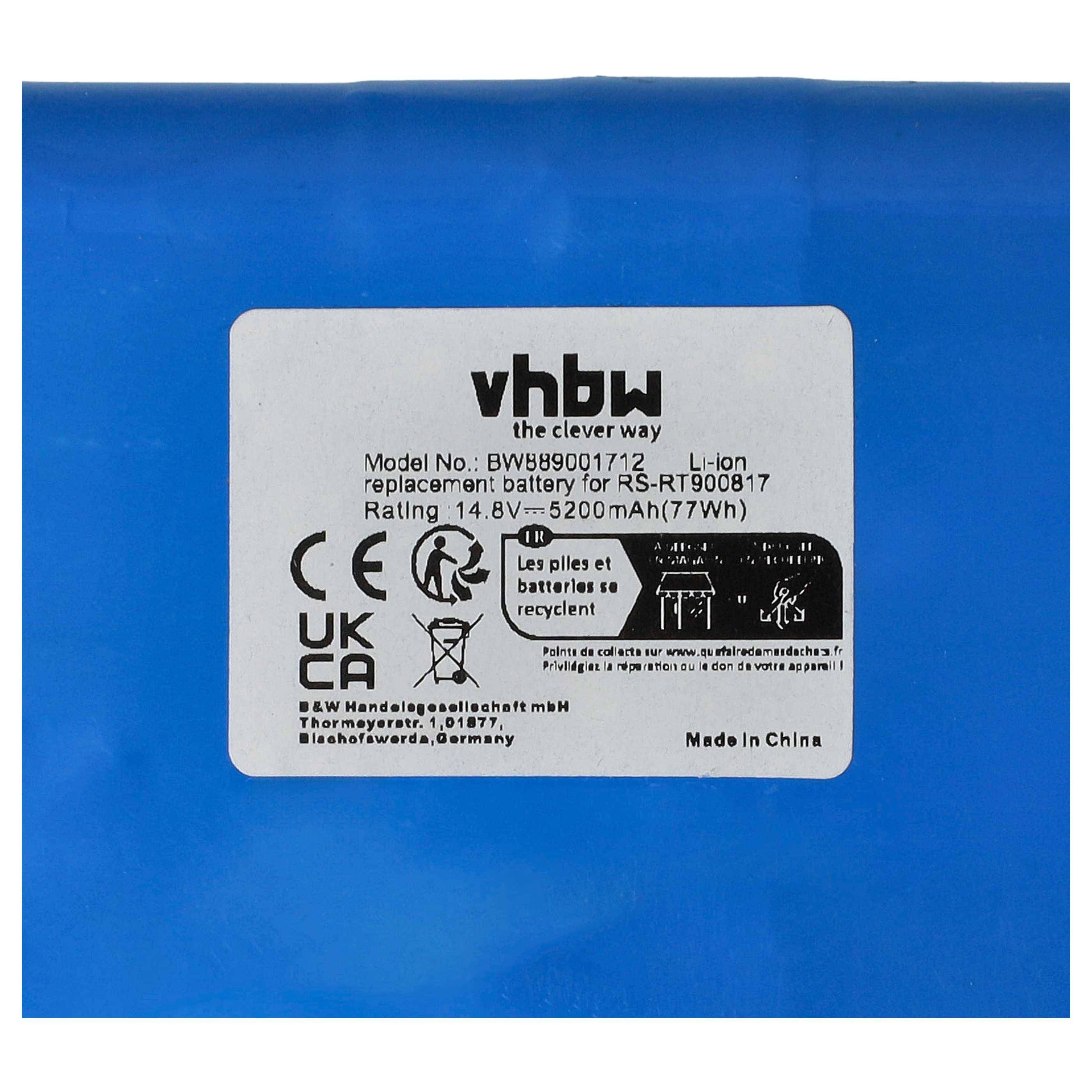 vhbw Akku Ersatz für Rowenta RS-RT900817 für Saugroboter (5200 mAh, 14,8 V, Li-Ion)-4