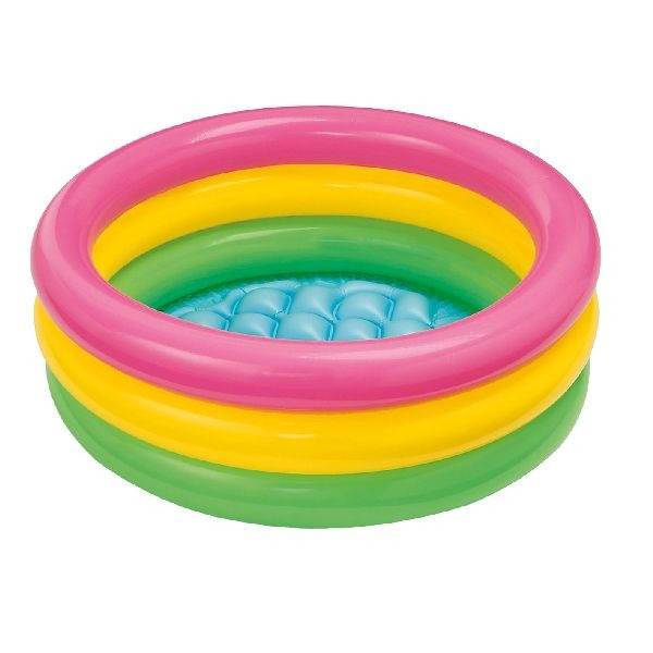 Baby Schwimmbad Sonnenuntergang Glühen