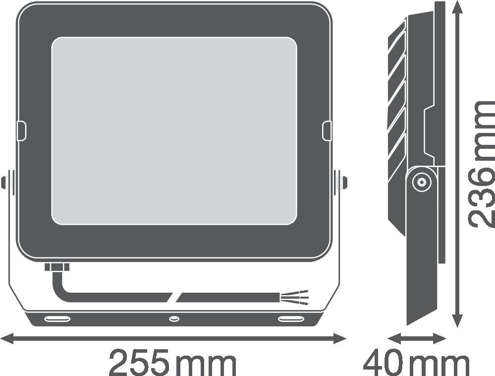 LEDV FL COMP V 90W830 SYM 100 BK FLOODLIGHT COMPACT 90W 830 SYM 100 BK-1