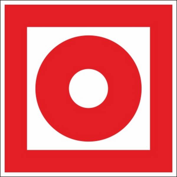 Hinweis auf einen nicht automatischen Brandmelder - 200x200 mm