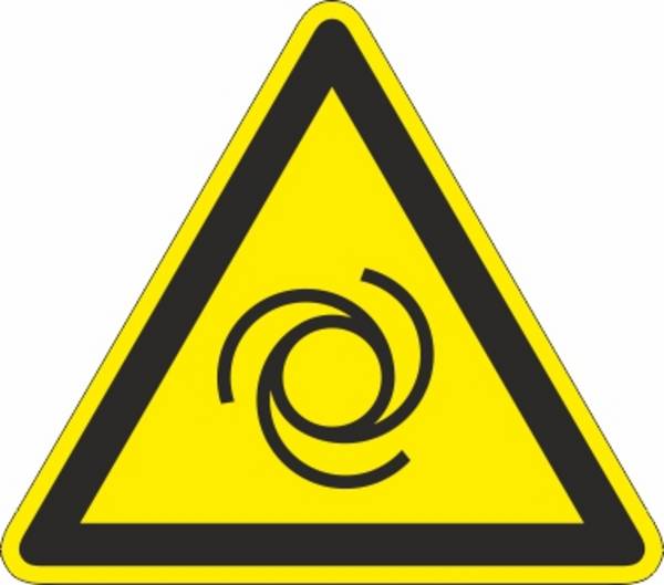 Warnung vor automatischem Anlauf (W018) - Ø 200,0 mm
