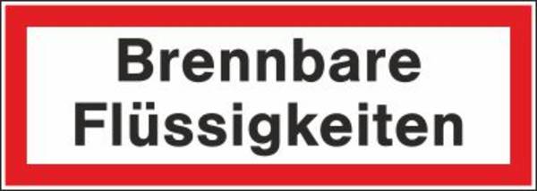 Brennbare Flüssigkeiten - 297x105 mm