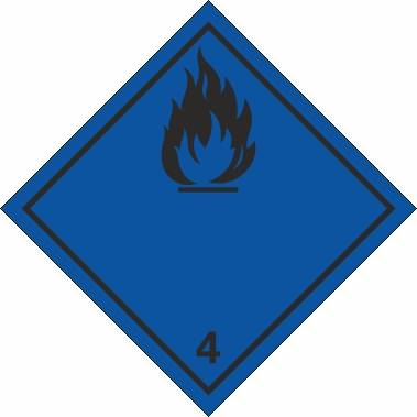 Nr.4.3 Entzündbare Gase bei Berührung mit Wasser - 100x100 mm-0