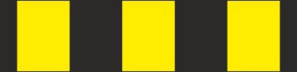 Warnmarkierung gelb/schwarz gerade - 500x50 mm