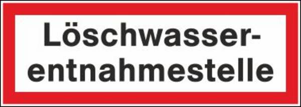 Löschwasserentnahmestelle - 297x105 mm