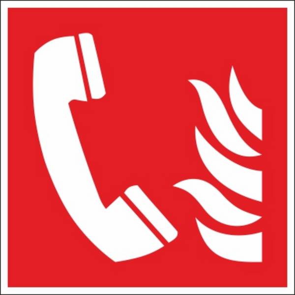 Brandmeldetelefon (F006) - 200x200 mm