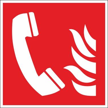 Brandmeldetelefon (F006) - 200x200 mm-0