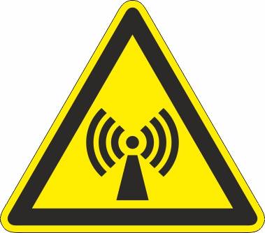 Warnung vor nicht ionisierender Strahlung (W005) - Ø 100,0 mm-0