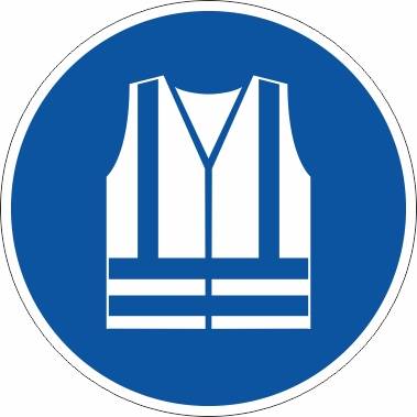 Warnweste benutzen (M015) - Ø 100,0 mm-0