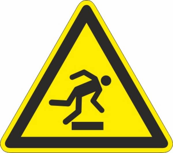 Warnung vor Hindernissen am Boden (W007) - Ø 200,0 mm