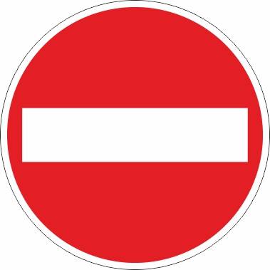 Einfahrt verboten - Ø 400,0 mm-0