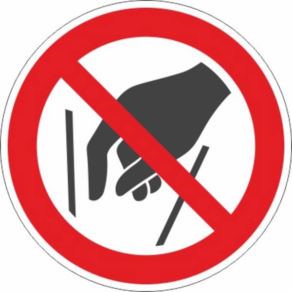Hineinfassen verboten (P015) - Ø 200,0 mm