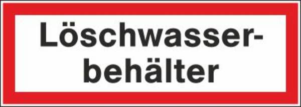 Löschwasserbehälter - 297x105 mm