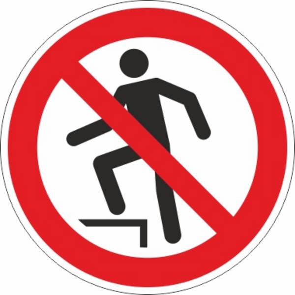 Aufsteigen verboten (P019) - Ø 200,0 mm
