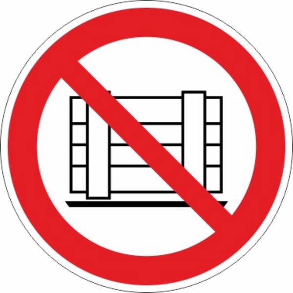 Abstellen oder Lagern verboten (P023) - Ø 200,0 mm