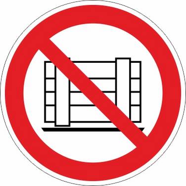 Abstellen oder Lagern verboten (P023) - Ø 200,0 mm