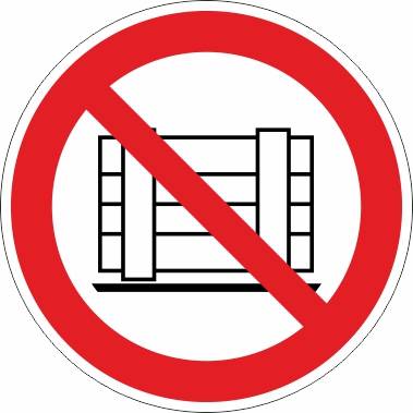 Abstellen oder Lagern verboten (P023) - Ø 200,0 mm-0