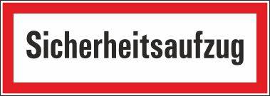 Sicherheitsaufzug - 420x148 mm-0