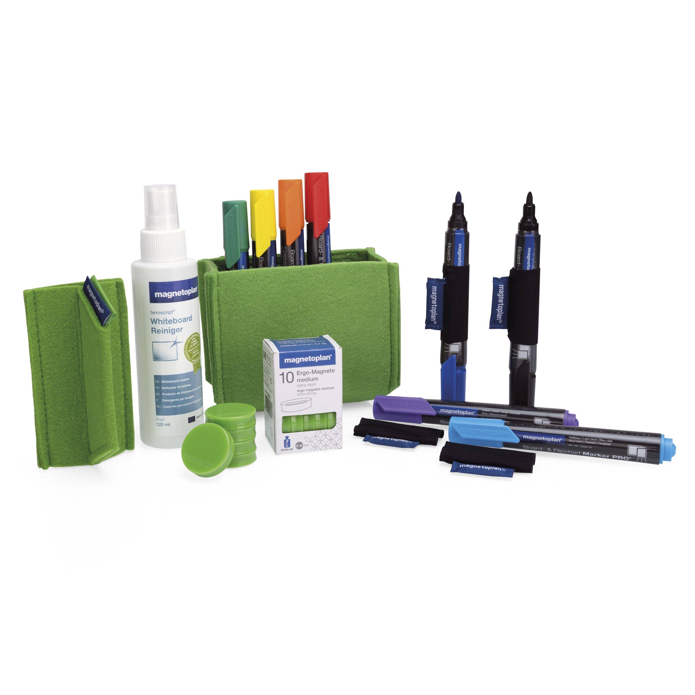 magnetoplan Whiteboard Essentials Kit, grün-1