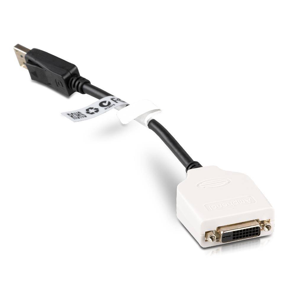 Fujitsu T26139-Y2694-V10 DisplayPort auf DVI-D Adapter schwarz / weiß-0