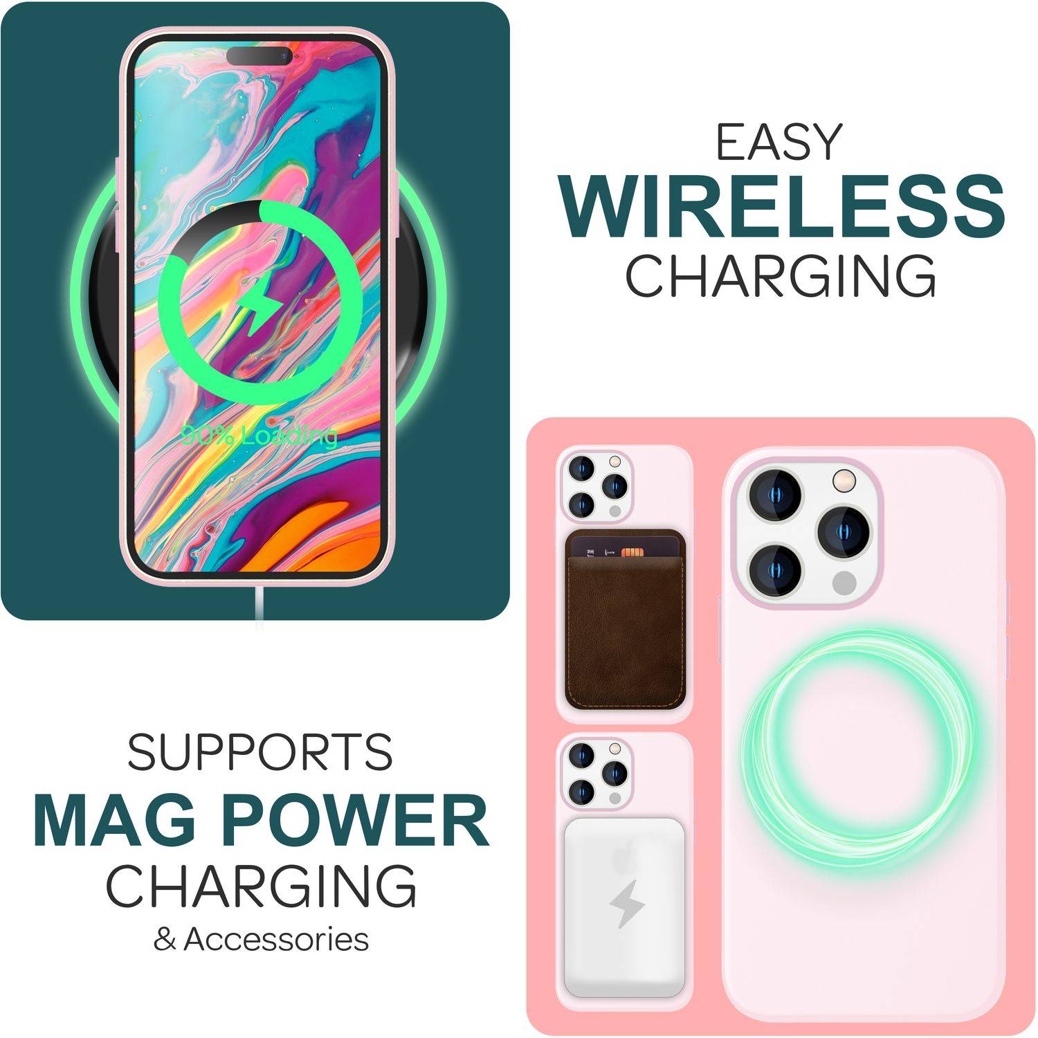 MagSafe Hülle für iPhone 15 Pro Max Liquid Silikon Handyhülle Magnet Case Schutz Pink-4