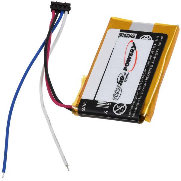 Akku passend für GPS-Fahrrad-Computer Garmin Edge 130,  Edge 130 Plus, Typ 361-00086-02, 3,7V, Li-Polymer