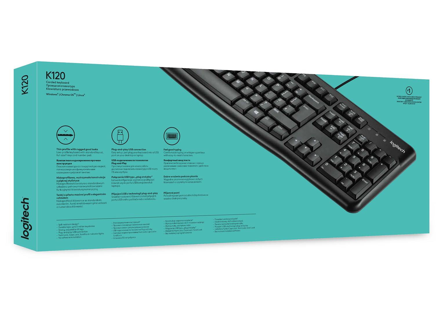 Logitech K120 for Business - Tastatur - USB-3