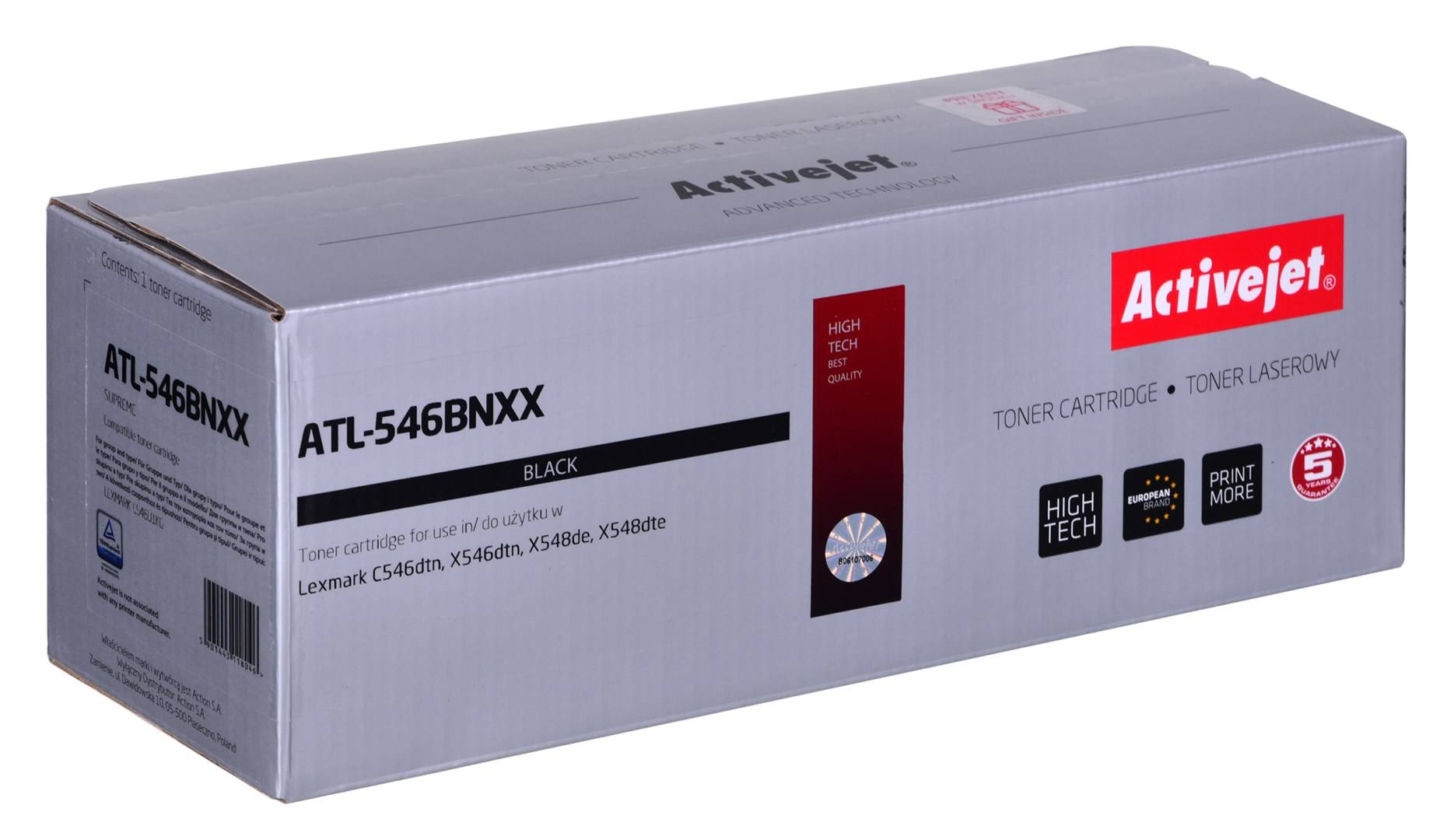 ATL-546BNXX Toner replacement LEXMARK C546U1KG Supreme 8000 pages black-0