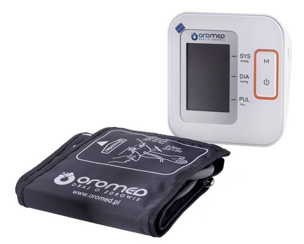 Oromed N2 BASIC Upper Arm Blood Pressure MonitorGold; Weiß